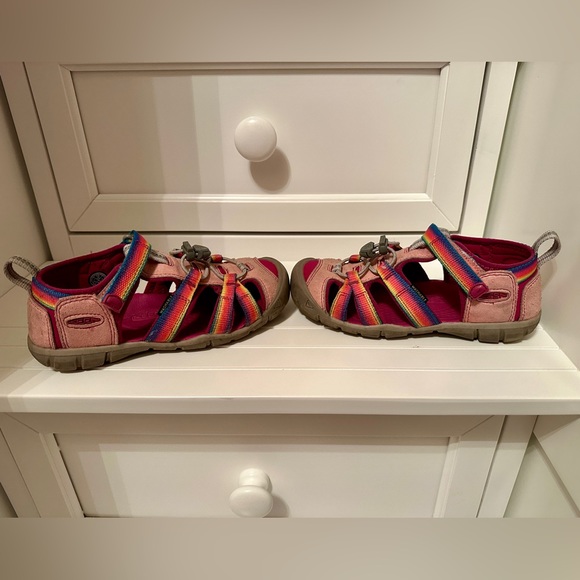 Keen Footwear, Seacamp II CNX Rainbow/Festival Fuchsia, Size 13C - Picture 4 of 5